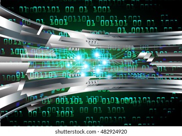 future technology, green silver cyber security concept background, abstract hi speed digital internet.motion move speed blur