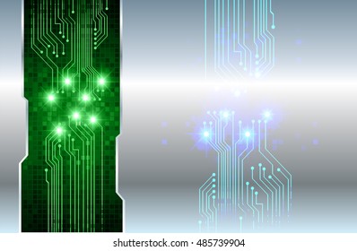 future technology, green silver cyber security concept background, abstract hi speed digital internet.motion move speed 