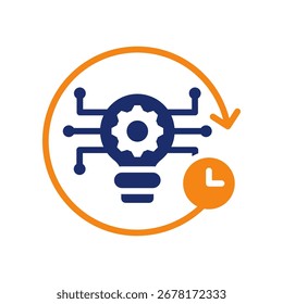 Future Technology Icon color glyph Vector Illustration
