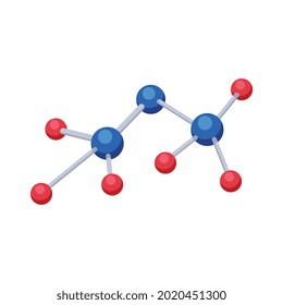 Future technology icon with isometric image of molecule 3d vector illustration