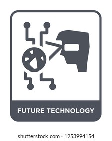 future technology icon vector on white background, future technology trendy filled icons from General collection, future technology simple element illustration