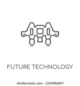 future technology linear icon. Modern outline future technology logo concept on white background from General collection. Suitable for use on web apps, mobile apps and print media.