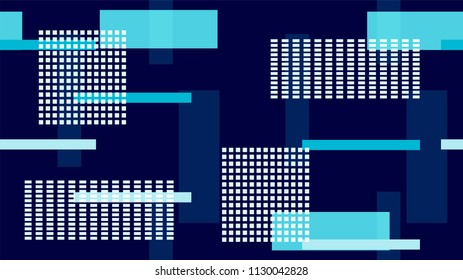 Future Technology Neon Background Street Lights Night City Lines, Stripes. High Speed Race, Horizontal Polygons, Internet Technology. Space, Communication, Racing Car Lights Neon Vector Background