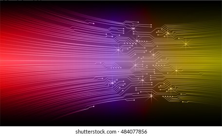 future technology, red purple yellow cyber security concept background, abstract hi speed digital internet.motion move speed blur