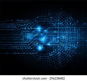 future technology, security concept background. vector.dark blue Light Technology background for computer graphic website internet business. circuit. ray. beam