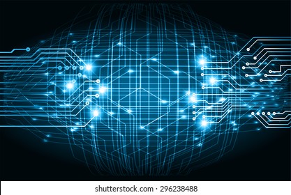 future technology, security concept background. vector.dark blue Light Technology background for computer graphic website internet business. circuit. ray. beam