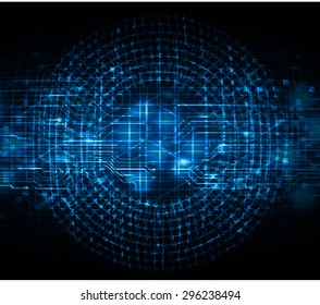 future technology, security concept background. vector.dark blue Light Technology background for computer graphic website internet business. circuit. ray. beam