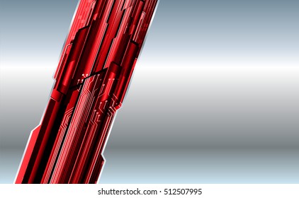 future technology, silver red cyber security concept background, abstract hi speed digital internet.motion move speed blur. pixel vector