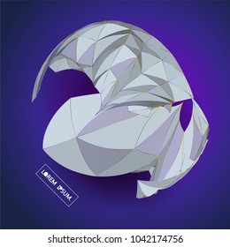 Future technology vector abstract structure