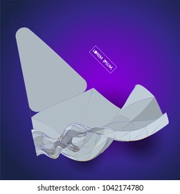 Future technology vector abstract structure