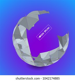 Future technology vector abstract structure