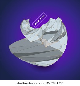 Future technology vector abstract structure