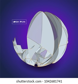 Future technology vector abstract structure