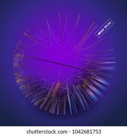 Future technology vector abstract structure