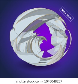 Future technology vector abstract structure