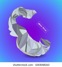 Future technology vector abstract structure