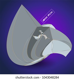 Future technology vector abstract structure