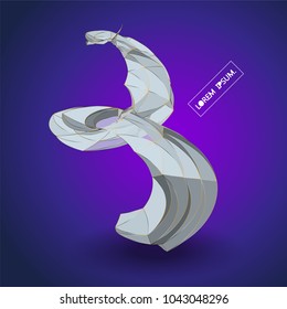 Future technology vector abstract structure