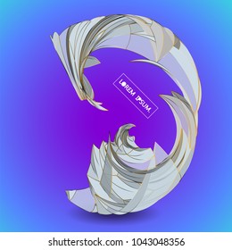 Future technology vector abstract structure