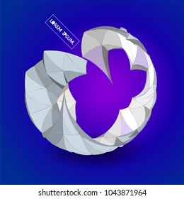 Future technology vector abstract structure