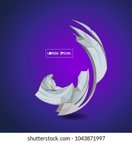 Future technology vector abstract structure