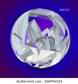 Future technology vector abstract structure