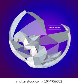 Future technology vector abstract structure