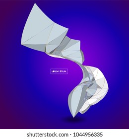 Future technology vector abstract structure