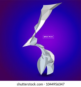 Future technology vector abstract structure