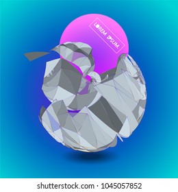 Future technology vector abstract structure