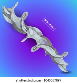 Future technology vector abstract structure