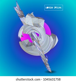 Future technology vector abstract structure