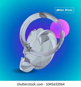 Future technology vector abstract structure