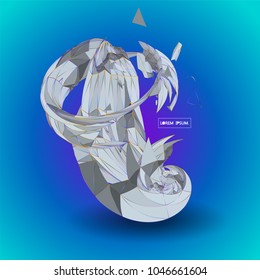 Future technology vector abstract structure