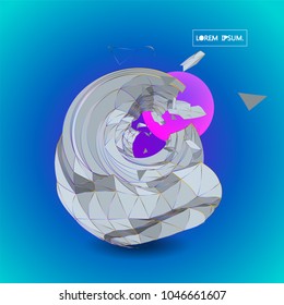 Futura tecnologia vetor estrutura abstrata