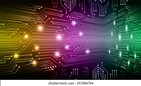 future technology, yellow  purple green cyber security concept background, abstract hi speed digital internet.motion move blur. pixel . vector