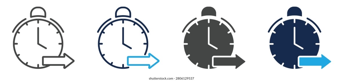 future tense icon sheet multiple concept