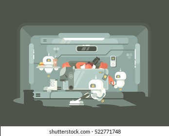 Future time, robots work