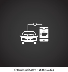 Future transportation related icon on background for graphic and web design. Creative illustration concept symbol for web or mobile app.