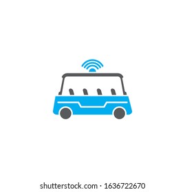 Future transportation related icon on background for graphic and web design. Creative illustration concept symbol for web or mobile app.