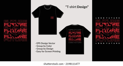 Future trendy streetwear style typography to design t-shirts, hoodies or merchandise