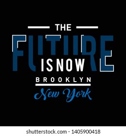 the future typography design for t-shirt,vector illustration - Vector