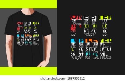 future typography graphic design, for t-shirt prints, vector illustration
