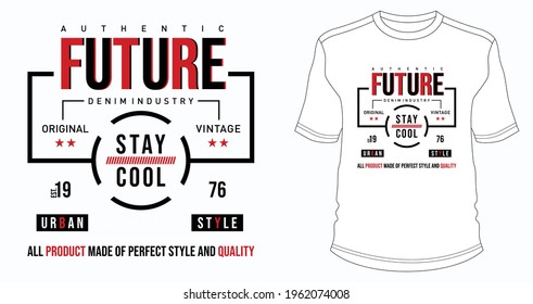 future typography t shirt design,vector illustration