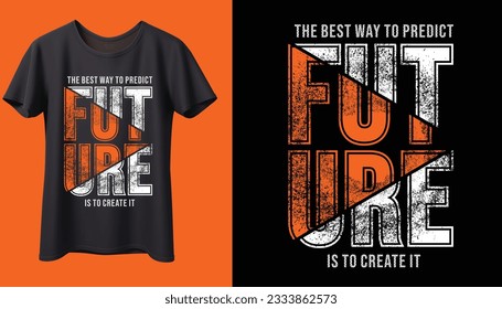 Diseño de camisetas para vector futuro 