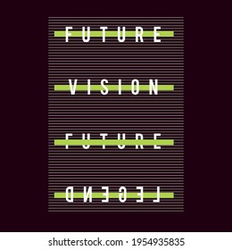 Future Vision T Shirt Vector Stock Vector (Royalty Free) 1954935835 ...