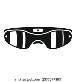Future vr glasses icon simple vector. 3d headset. Human cyber