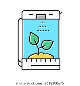 future warehouse color icon vector. future warehouse sign. isolated symbol illustration
