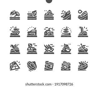 Future water ships. Triangular ship. Boat, sailboat, maritime, cruise, yacht, motor, transport, sea. Technology and innovation. Vector Solid Icons. Simple Pictogram