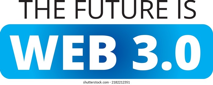 The future is web 3.0, Metaverse Icon and printable logo design for clothing, social media and banners